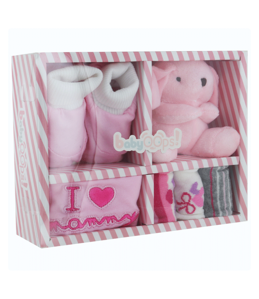 Kit Hochet pour bébé Lapin rose BabyOops