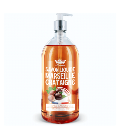 Savon liquide 1L Châtaigne Les Petits Bains de Provence