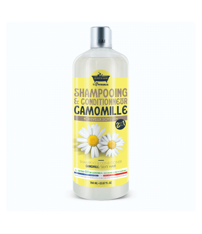 Shampooing 2en1 Camomille 700ml- Les petits Bains de Provence - pour des cheveux soyeux