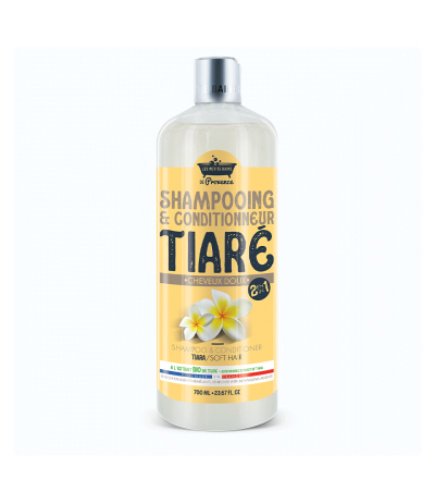 Shampooing 2en1 Tiaré 700ml- Les petits Bains de Provence - Idéale pour les cheveux longs et doux