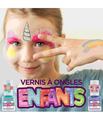 Vernis à Ongles pour Enfants à Base d'Eau – Papillon Bleu Innoxa