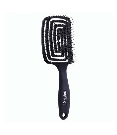 Brosse à Cheveux Démêlante Souple Noir - Sagyène