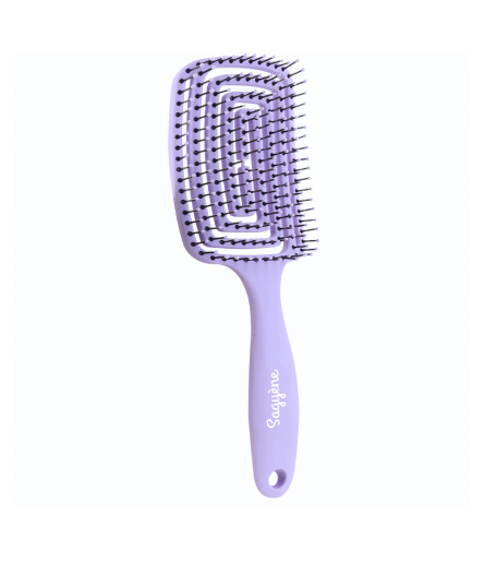 Brosse Démêlante Souple Violette Sagyène - Confort & Style pour Tous Types  de Cheveux