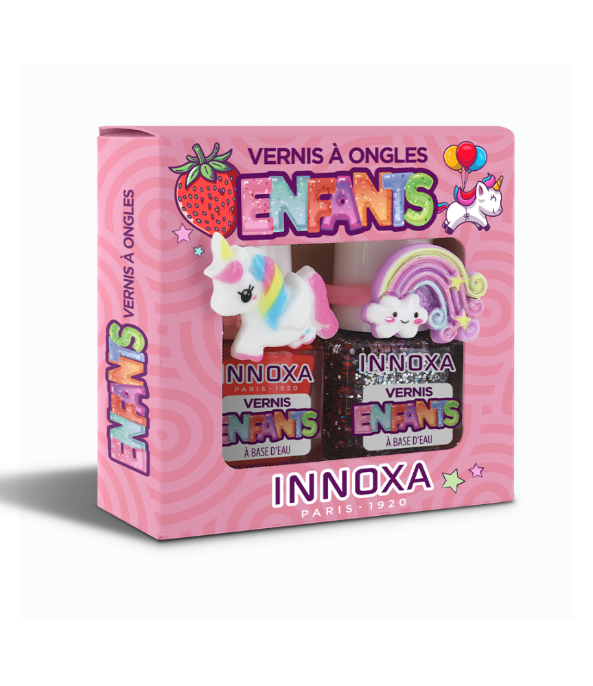 Coffret enfants Licorne Vernis à Ongles à Base d'Eau – Innoxa