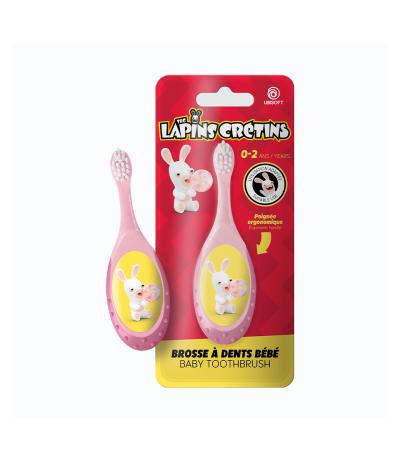 Brosse à dents Bébé - 0 à 2 ans - Lapins Crétins