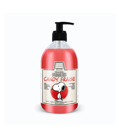 Gel douche sans savon 500ml - Candy Fraise - Peanuts