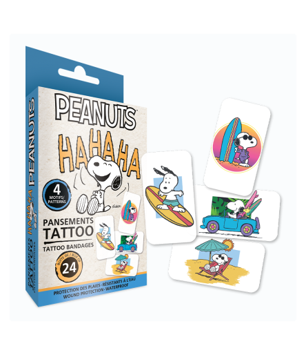 Boite de Pansements tatoo - Peanuts