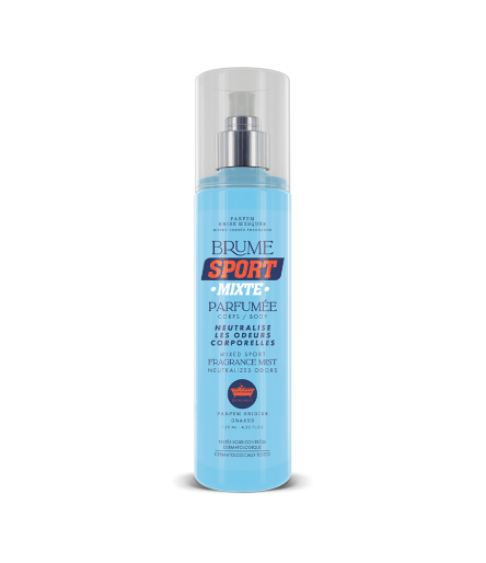 Brume Sport Mixte – Parfum Brise Musquée 125ml | Neutralise les odeurs corporelles