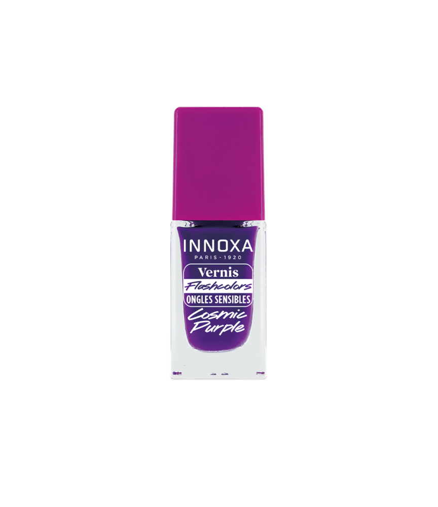 Vernis Fluorescent Ongles Sensibles Cosmic Purple 8ml – Innoxa Paris 1920
