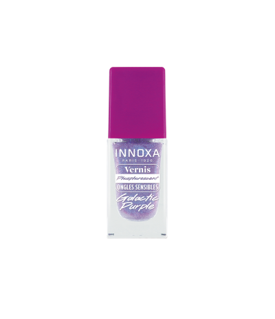 Vernis Phosphorescent Ongles Sensibles Galactic Purple 8ml – Innoxa Paris 1920