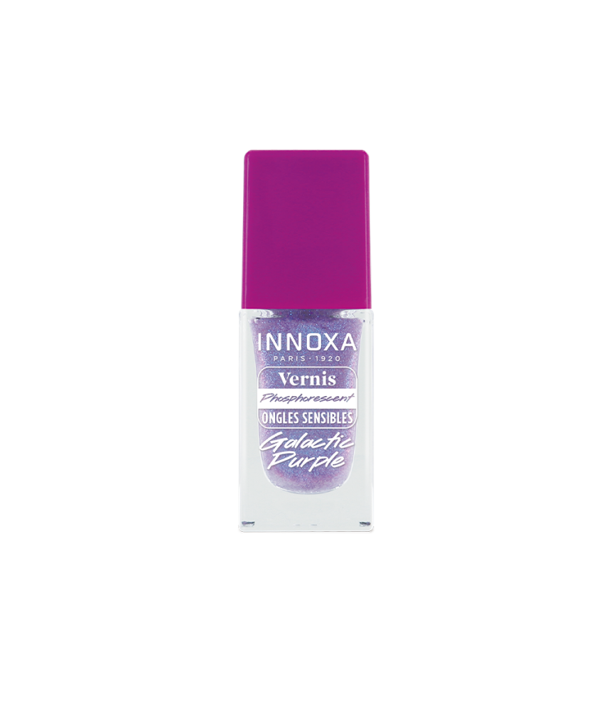 Vernis Phosphorescent Ongles Sensibles Galactic Purple 8ml – Innoxa Paris 1920 Vernis Phosphorescent Ongles Sensibles Galactic Purple 8ml – Innoxa Paris 1920