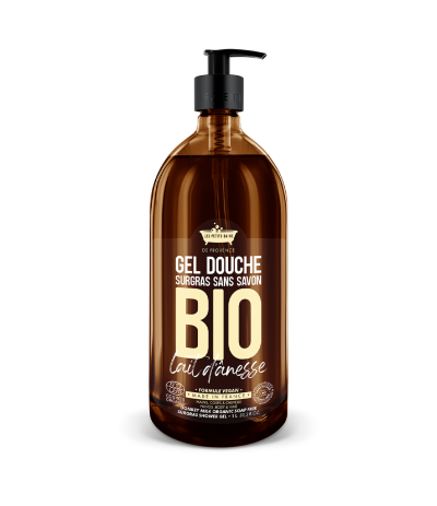 Gel Douche BIO au Lait d’Ânesse 1L - Les Petits Bains de Provence
