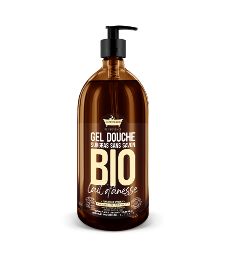 Gel Douche BIO au Lait d’Ânesse 1L - Les Petits Bains de Provence