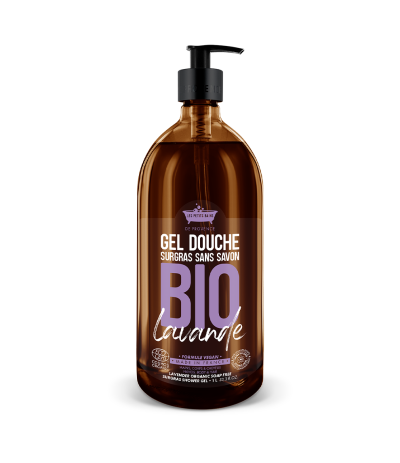 Gel Douche BIO Lavande 1L - Les Petits Bains de Provence