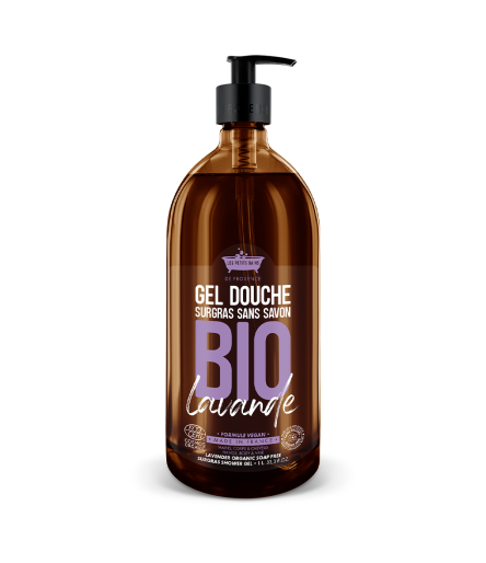 Gel Douche BIO Lavande 1L - Les Petits Bains de Provence