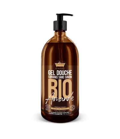 Gel Douche BIO Amande 1L - Les Petits Bains de Provence
