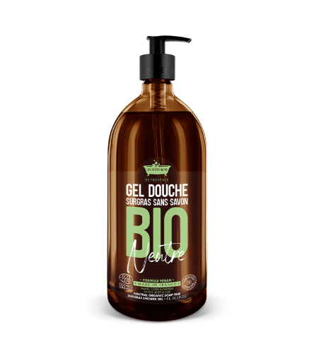 Gel Douche BIO Neutre 1L - Les Petits Bains de Provence