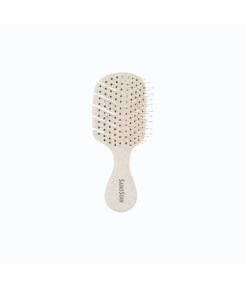 Brosse à Cheveux MINI SANOSOIN - Format de Poche - Sable Brosse à Cheveux MINI SANOSOIN - Format de Poche - Sable