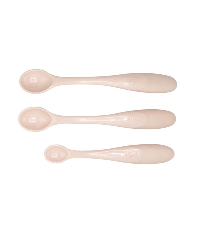 Lot de 3 cuillère Rose poudré difrax