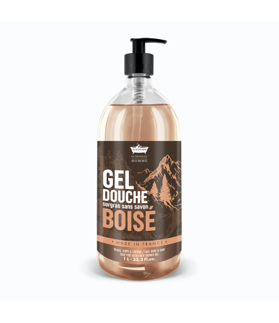 Gel Douche Homme 1L Boisé - Les Petits Bains de Provence