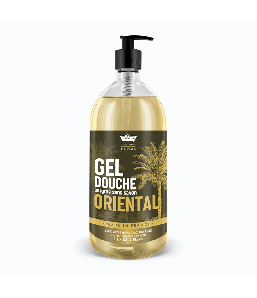 Gel Douche Homme 1L Oriental - Les Petits Bains de Provence