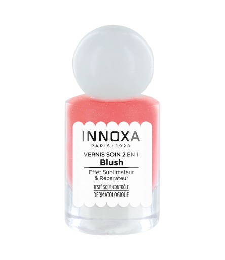 Vernis à Ongles Blush Éclat Corail 10ml – Soin 2 en 1 INNOXA Paris 1920