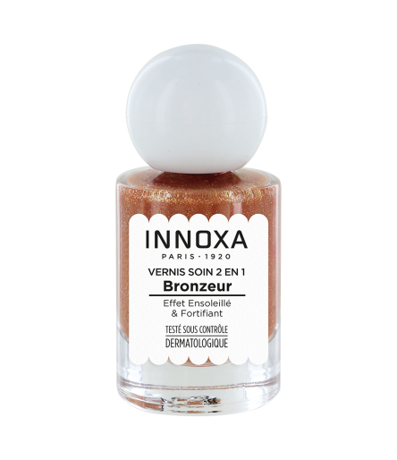 Vernis à Ongles Bronzeur Bronze Radieux 10ml – Soin 2 en 1 INNOXA Paris 1920