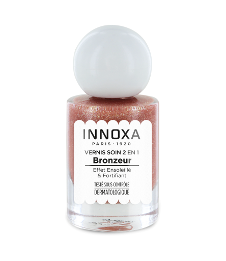 Vernis à Ongles Bronzeur Reflet Cuivré 10ml – Soin 2 en 1 INNOXA Paris 1920