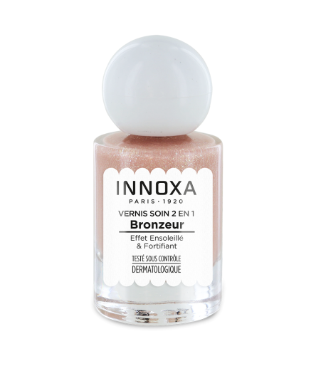 Vernis à Ongles Bronzeur Sable Doré 10ml – Soin 2 en 1 INNOXA Paris 1920