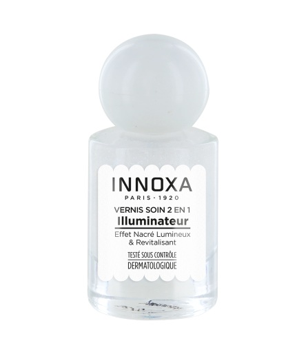 Vernis à Ongles Illuminateur Perle de Givre 10ml – Soin 2 en 1 INNOXA Paris 1920
