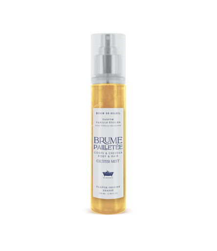 Brume Pailletée Vanille Etoilée 100ml- Ecrin de Soleil - Les Petits Bains de Provence