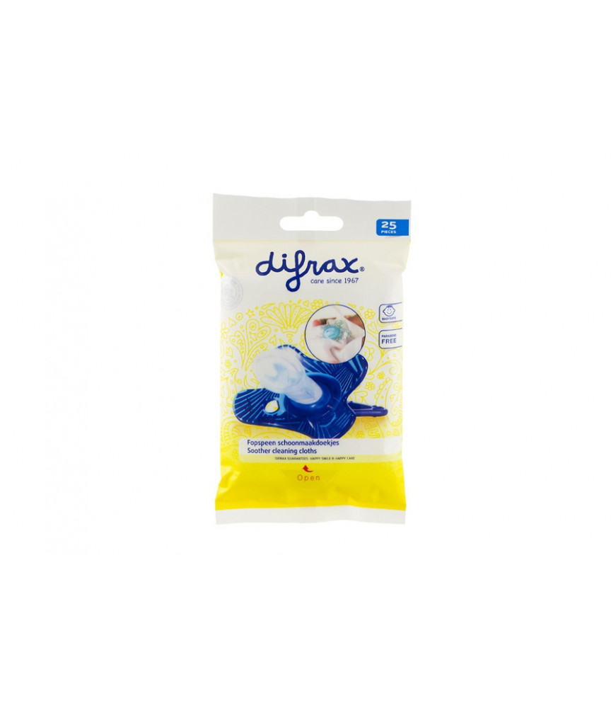 Difrax - Pack de 25 lingettes Sucette - Ref 459 Difrax - Pack de 25 lingettes Sucette - Ref 459