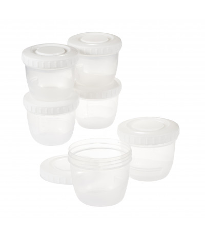 Difrax - Pots de conservation lait maternel et aliments x6 - Ref 617