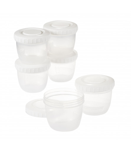 Pots de conservation lait maternel et aliments x6 - Ref 617 Difrax