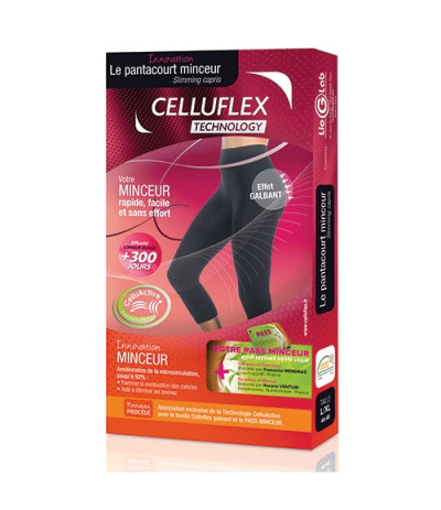 Pantacourt Minceur Noir CELLUFLEX Technology