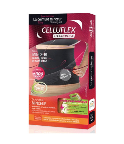 Ceinture Tube Minceur Noir CELLUFLEX Technology