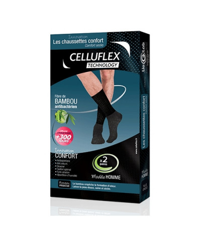 Chaussettes Confort Celluflex Technology Homme boite de 2 paires Chaussettes Confort Celluflex Technology Homme boite de 2 paires